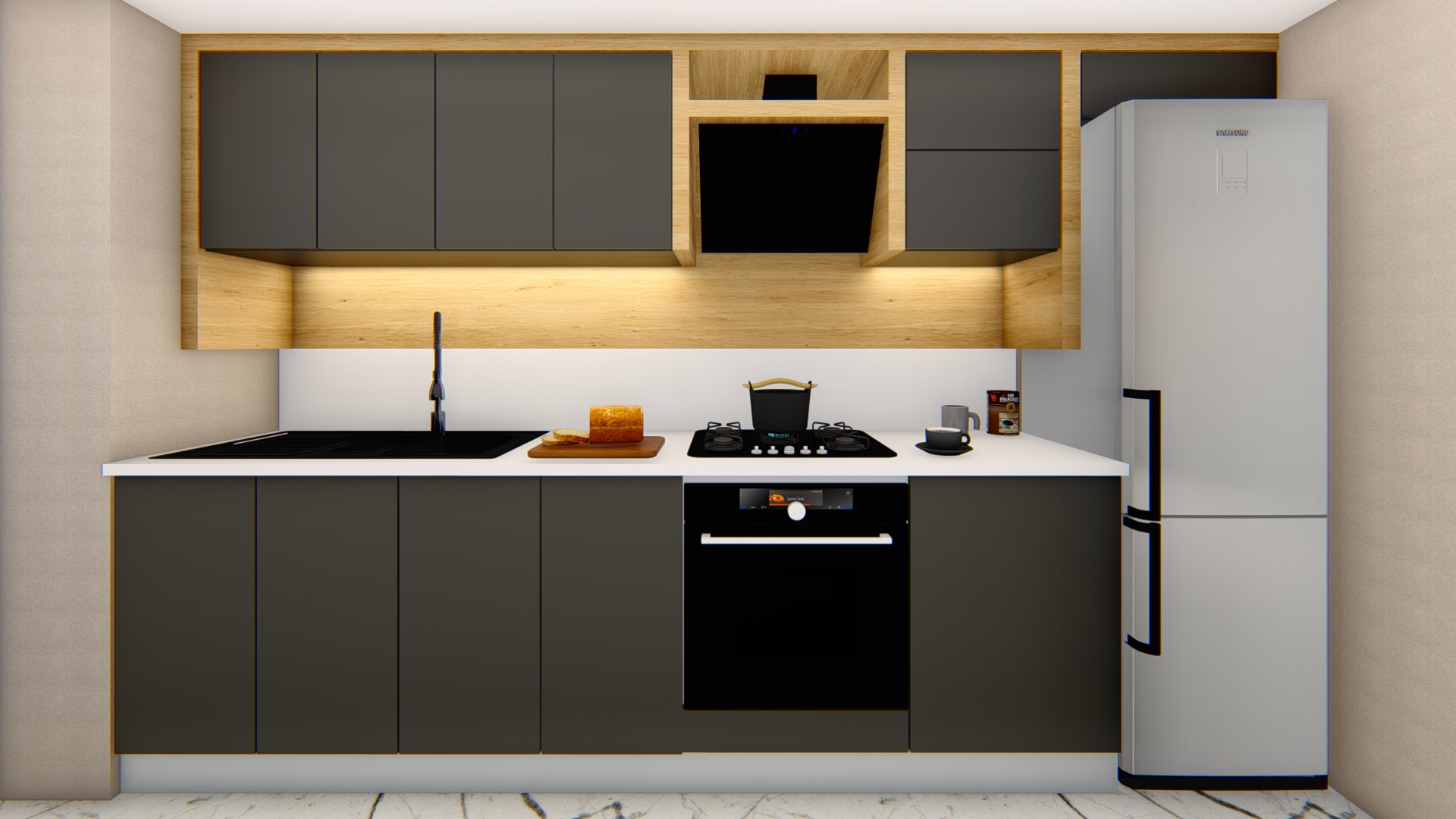 Render Konut Mutfak